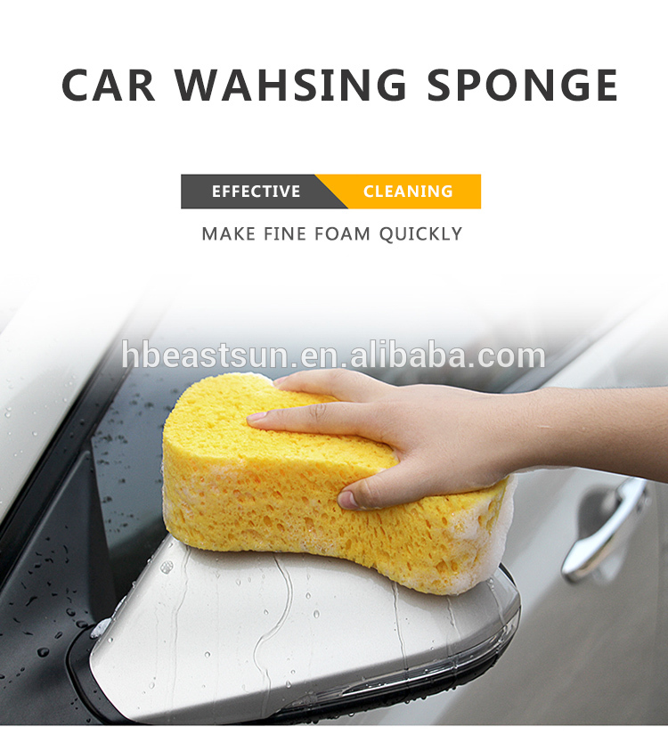 High Water Absorption 8-Shaped Car Washing Sponge စျေးနှုန်း