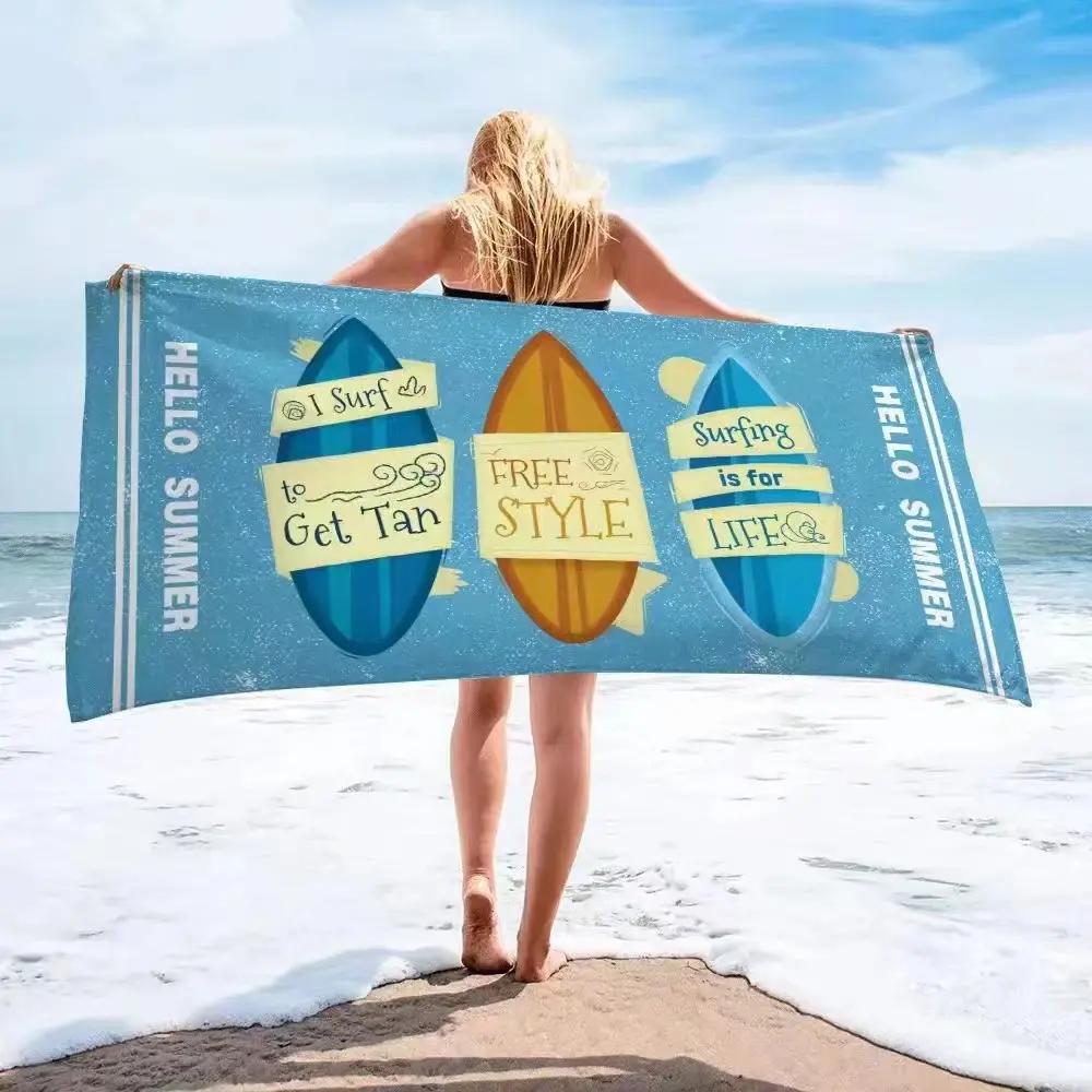 Beach towel printed bath towel factory wholesale microfiber beach towel, Beach towel printed bath towel factory wholesale microfiber beach towel