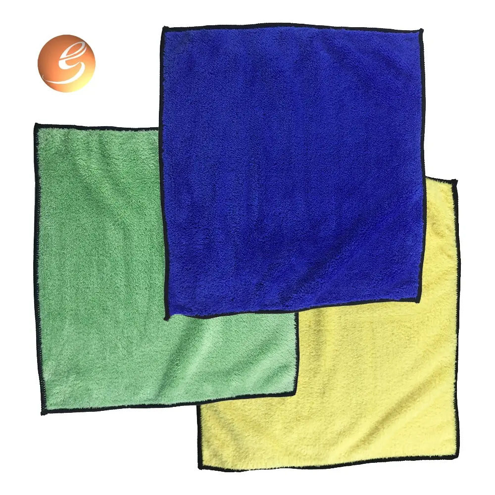 Set of 3 Blue Microfiber Towels Hand Towel Car Care Kitchen Cleaning, Set of 3 Blue Microfiber Towels Hand Towel Car Care Kitchen Cleaning